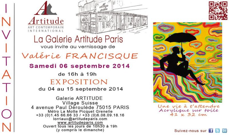 Galerie Artitude, du 4 au 15 septembre 2014, Paris (75)