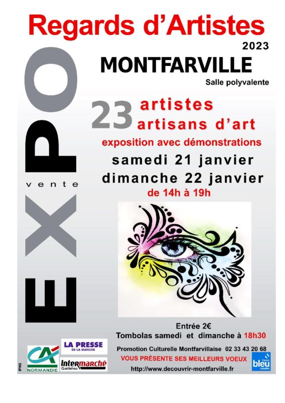Expo Regards d’Artistes Montfarville 21-22 janvier 2023