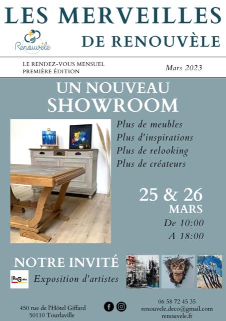 Expo chez Renouvèle, Cherbourg en Cotentin, les 25-26 mars 2023