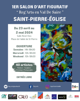 Affiche exposition St Pierre Eglise 2024