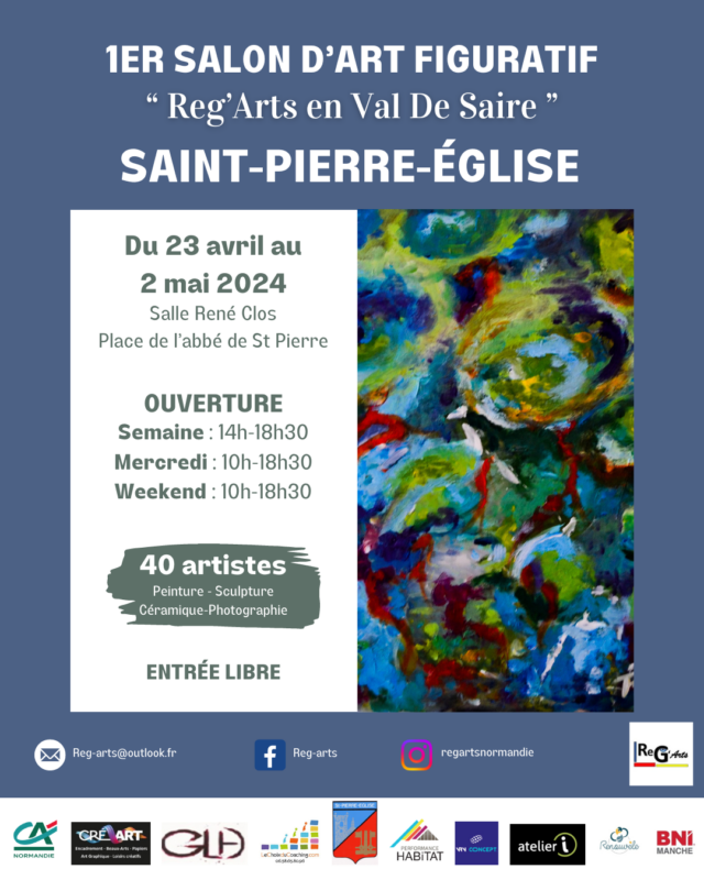 VALF expose à Saint Pierre Eglise (50) du 23 avril au 2 mai 2024